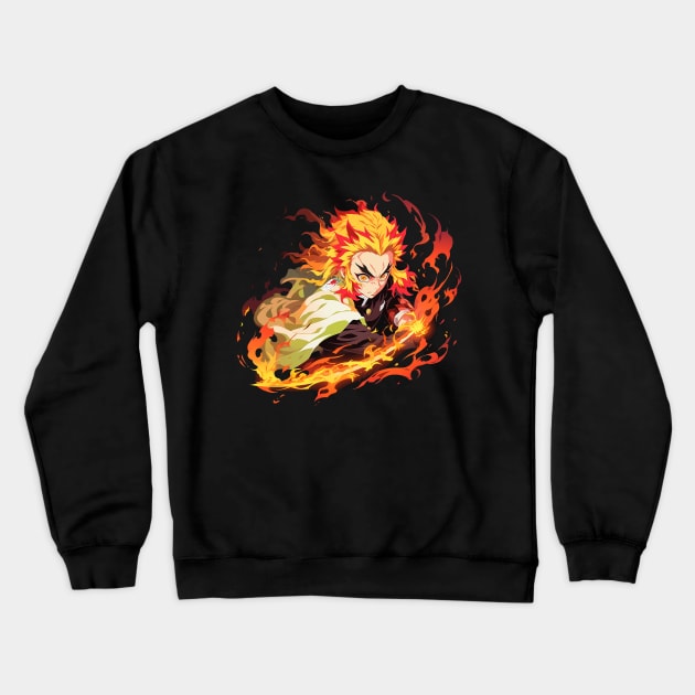 rengoku Crewneck Sweatshirt by sample the dragon